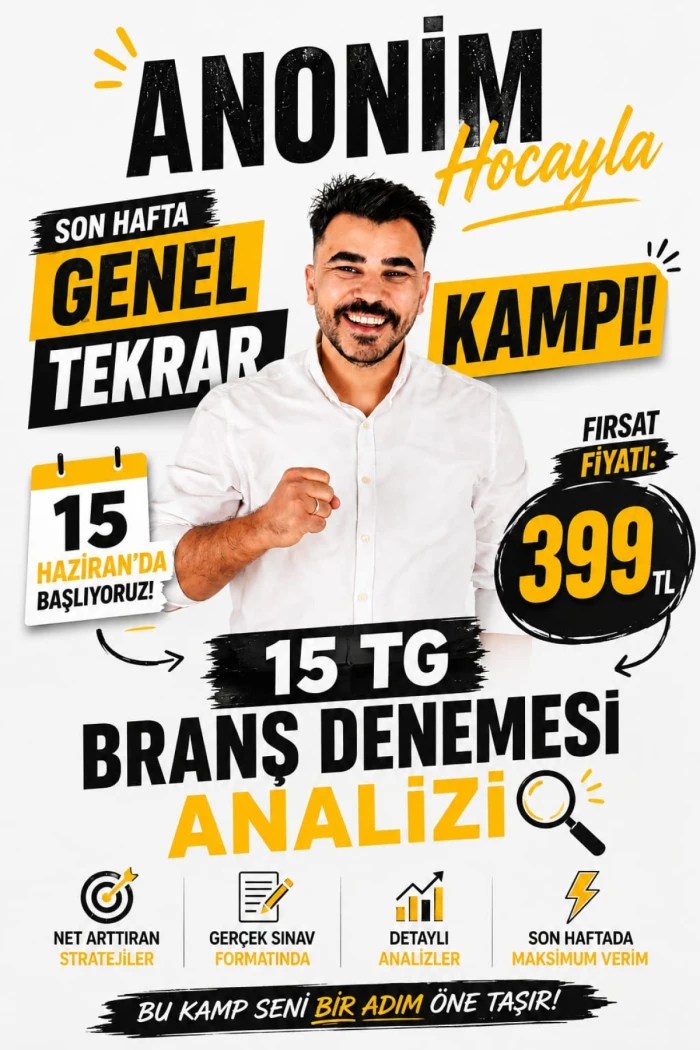 2026 - 27 HAZİRAN GENEL TEKRAR KAMPI