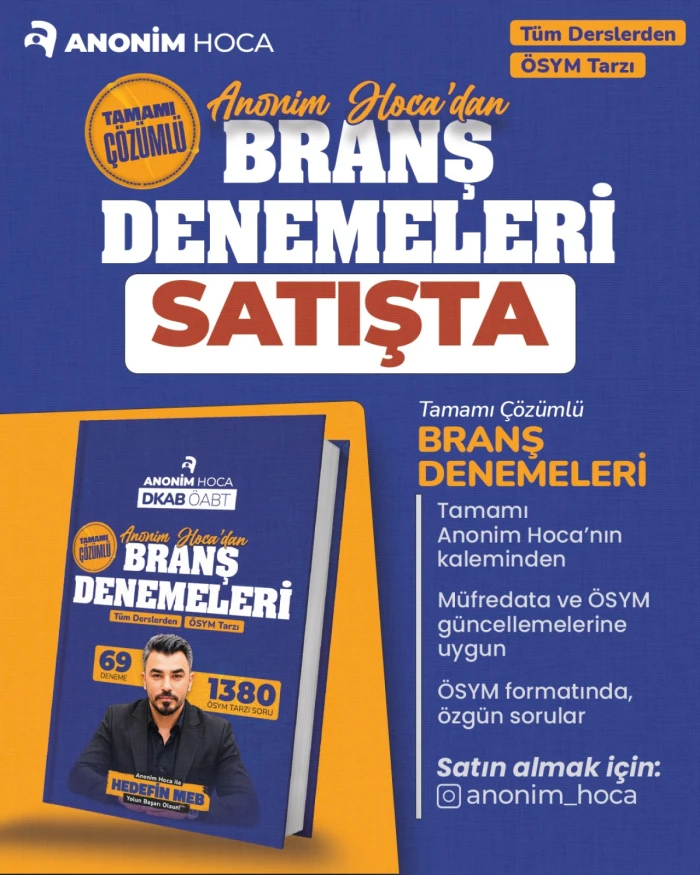 DKAB ÖABT - BRANŞ DENEMELERİ