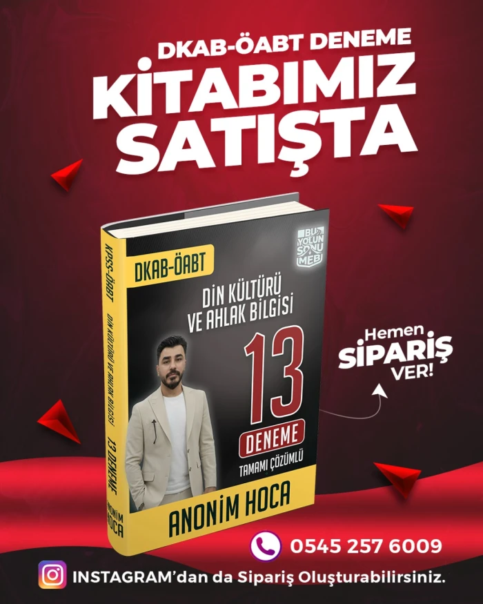 ANONİM HOCA - 13' LU DENEME